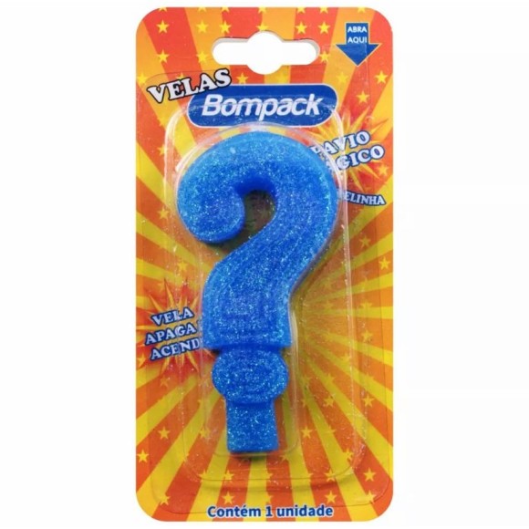 VELA INTERROG. AZUL BOMPACK