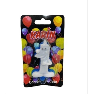 VELA SORRISO AZUL N 1