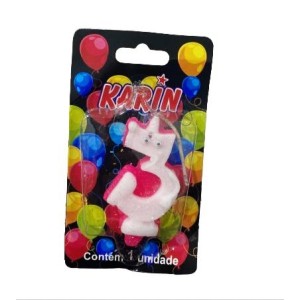 VELA SORRISO ROSA N 3