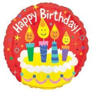 BALAO METALIZADO HAPPY BIRTHDAY