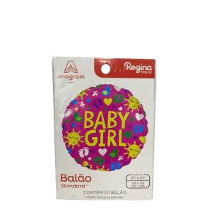 BALAO METALIZADO BABY GIRL